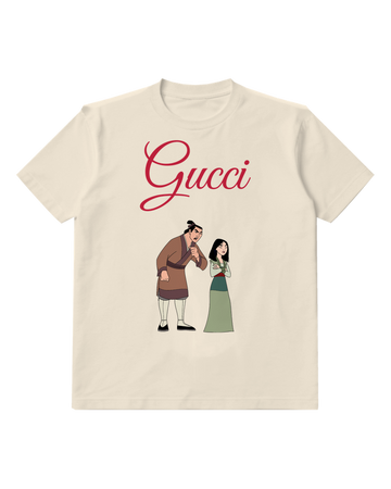 Ivory Mulan And Li Shang Standing Together Graphic T-Shirt - front product view