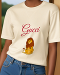 Ivory Mufasa And Simba Sitting Together Graphic T-Shirt - model wearing view