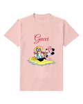 Blush Pink Daisy Duck And Minnie Mouse On Float Graphic T-Shirt - front product view