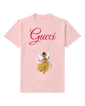 Blush Pink Yellow Fairy Layered Petal Skirt Graphic T-Shirt - front product view