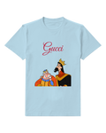 Sky Blue King And Small Orange Companion Graphic T-Shirt - front product view