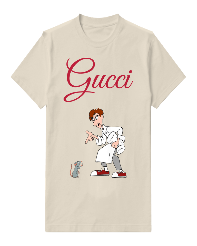 Ivory Chef Talking To Rat Graphic T-Shirt - front product view