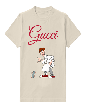 Ivory Chef Talking To Rat Graphic T-Shirt - front product view
