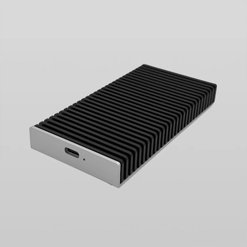 40Gbps USB4 M.2 NVMe External Storage Casing, Ribbed Heat-Dissipating Portable Drive Enclosure For Multi-Size SSD Modules
