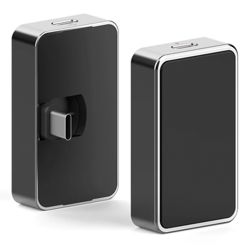 Dual-Function Foldable Plug Portable Solid State Storage Drive, USB 3.2 High-Speed Two-Port Mobile Data Transfer Unit SSD
