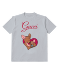 Pale Lavender Kanga Holds Roo In Heart Shape Graphic T-Shirt - front product view