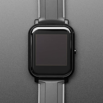 Customizable Open-Square Touchscreen Smart Wristwatch, Multi-Sensor Programmable Wearable With Extended Standby Runtime