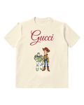 Ivory Woody And Buzz Lightyear Standing Together Graphic T-Shirt - front product view