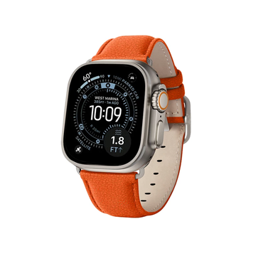 Textured Replacement Wrist Strap For Large-Size Smartwatches, Adjustable Classic Buckle Watch Band With Metallic Link Adapters