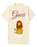 Ivory Mufasa And Simba Sitting Together Graphic T-Shirt - front product view