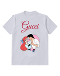 Pale Lavender Ariel And Eric Embracing In Dance Graphic T-Shirt - front product view