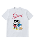Pale Lavender Mickey And Donald In Dance Pose Graphic T-Shirt - front product view