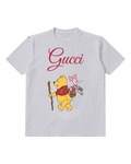 Light Gray Winnie The Pooh Hiking With Piglet Graphic T-Shirt - front product view