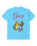 Sky Blue Tigger And Roo At Mailbox Graphic T-Shirt - front product view