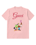 Blush Pink Mickey And Goofy Holding Giant Ice Creams Graphic T-Shirt - front product view