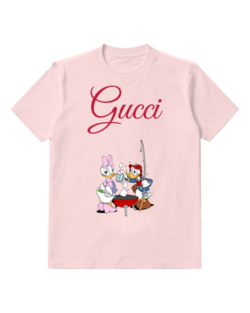 Blush Pink Donald And Daisy At Barbecue Grill Graphic T-Shirt - front product view