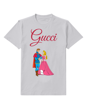 Light Gray Aurora And Prince Philip Holding Hands Graphic T-Shirt - front product view