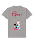 Gray Mouse White Unicorn Friend Graphic T-Shirt - front product view