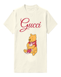 Ivory Pooh Hugging Piglet Warmly Graphic T-Shirt - front product view