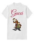 White Tall Man And Stocky Companion Graphic T-Shirt - front product view