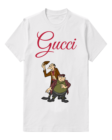 White Tall Man And Stocky Companion Graphic T-Shirt - front product view