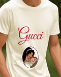 Ivory Esmeralda And Quasimodo Embracing Graphic T-Shirt - model wearing view