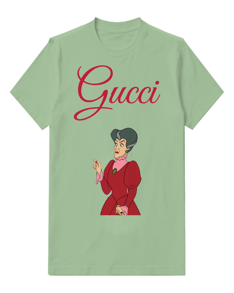 Sage Green Woman Burgundy Finger Gesture Graphic T-Shirt - front product view