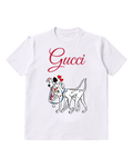 White Pongo And Perdita Standing Close Together Graphic T-Shirt - front product view