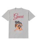 Light Gray Tarzan And Terk In Dynamic Wrestling Pose Graphic T-Shirt - front product view