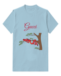 Sky Blue Dragon Tree Branch Graphic T-Shirt - front product view