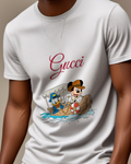 Light Gray Mickey And Donald In Boat Graphic T-Shirt - model wearing view