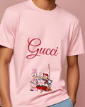 Blush Pink Donald And Daisy At Barbecue Grill Graphic T-Shirt - model wearing view