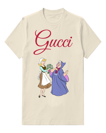 Ivory Cinderella Offering Flowers To The Fairy Godmother Graphic T-Shirt - front product view