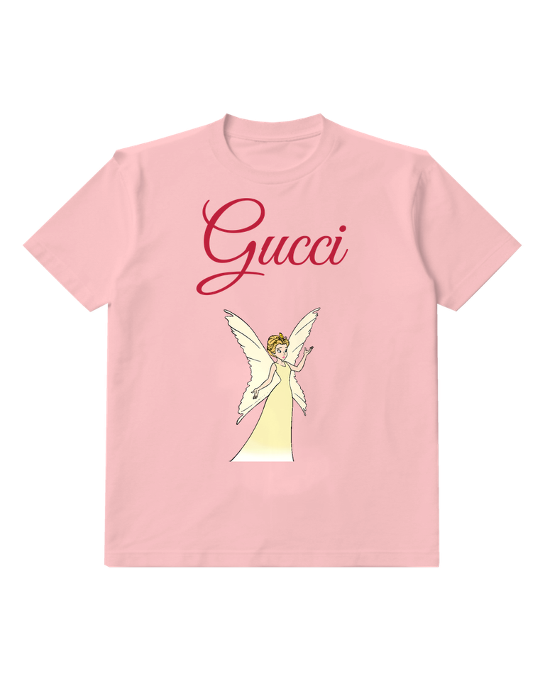 Blush Pink Pale Gowned Fairy Wand Graphic T-Shirt - front product view
