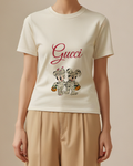 Ivory Mickey And Minnie In Mummy Costumes Graphic T-Shirt - model wearing view