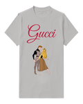 Light Gray Aurora And Prince Phillip Dancing Together Crew Neck Graphic T-Shirt - front product view