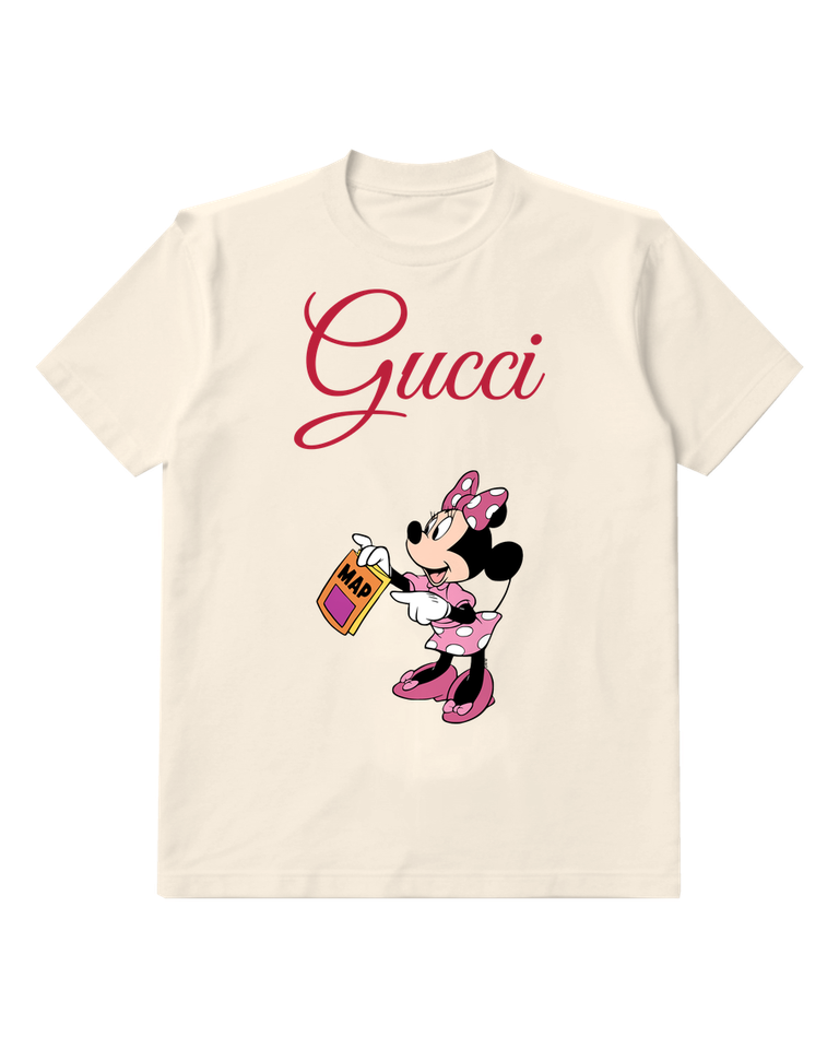 Ivory Mouse Yellow Handbag Graphic T-Shirt - front product view
