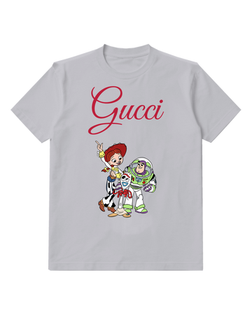 Light Gray Jessie And Buzz With Forky Graphic T-Shirt - front product view