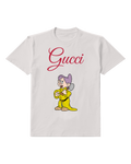 Light Gray Purple Capped Dwarf Yellow Coat Graphic T-Shirt - front product view