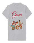 Light Gray Three Children Playing Drums Graphic T-Shirt - front product view