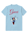Sky Blue Mouse Firework Celebration Graphic T-Shirt - front product view