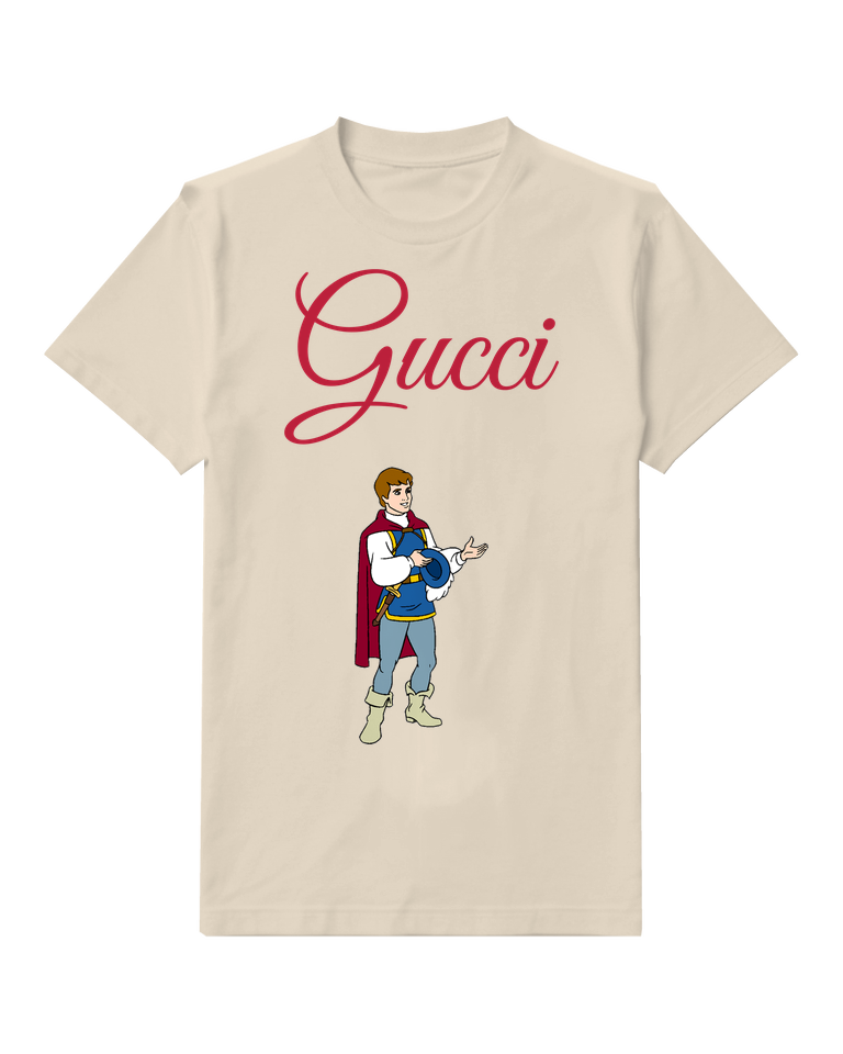 Ivory Prince Holding Blue Bird Graphic T-Shirt - front product view