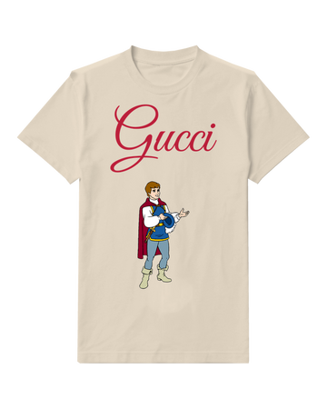Ivory Prince Holding Blue Bird Graphic T-Shirt - front product view