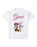 White Minnie And Daisy Holding Game Controllers Graphic T-Shirt - front product view