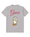 Light Gray Sleepy Dwarf Pale Beard Graphic T-Shirt - front product view