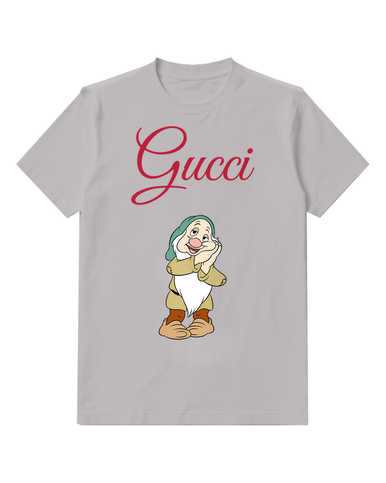 Light Gray Sleepy Dwarf Pale Beard Graphic T-Shirt - front product view