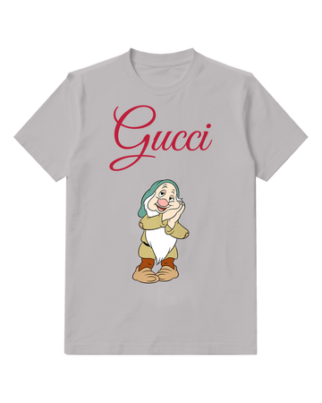 Light Gray Sleepy Dwarf Pale Beard Graphic T-Shirt - front product view
