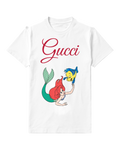 White Ariel And Flounder Underwater Pose Graphic T-Shirt - front product view