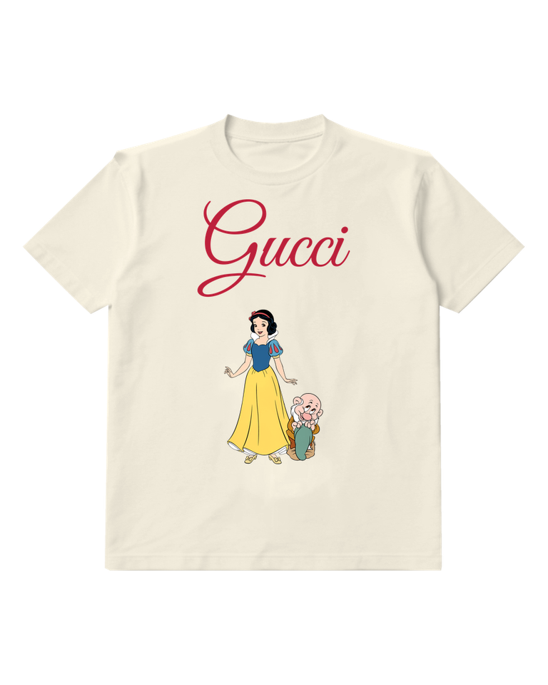 Ivory Snow White And Bashful Smiling Together Graphic T-Shirt - front product view