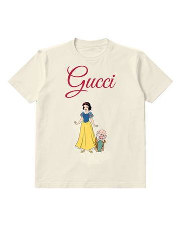 Ivory Snow White And Bashful Smiling Together Graphic T-Shirt - front product view